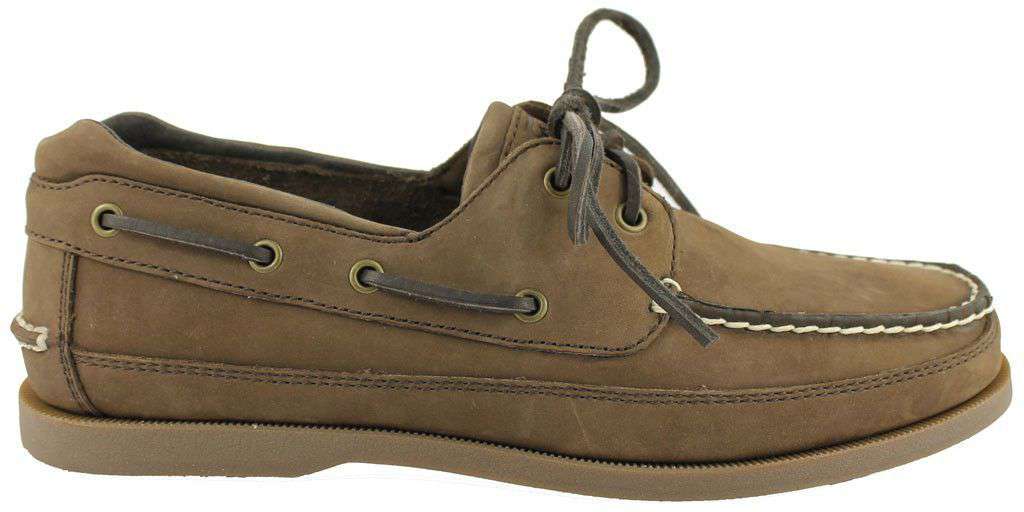 Delta Chi Yachtsman Boat Shoes in Walnut by Category 5 - Country Club Prep