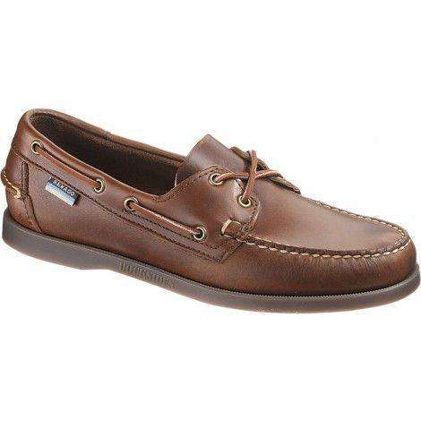 Docksides Boat Shoes in Brown Oiled Waxy with Smoke Sole by Sebago - Country Club Prep