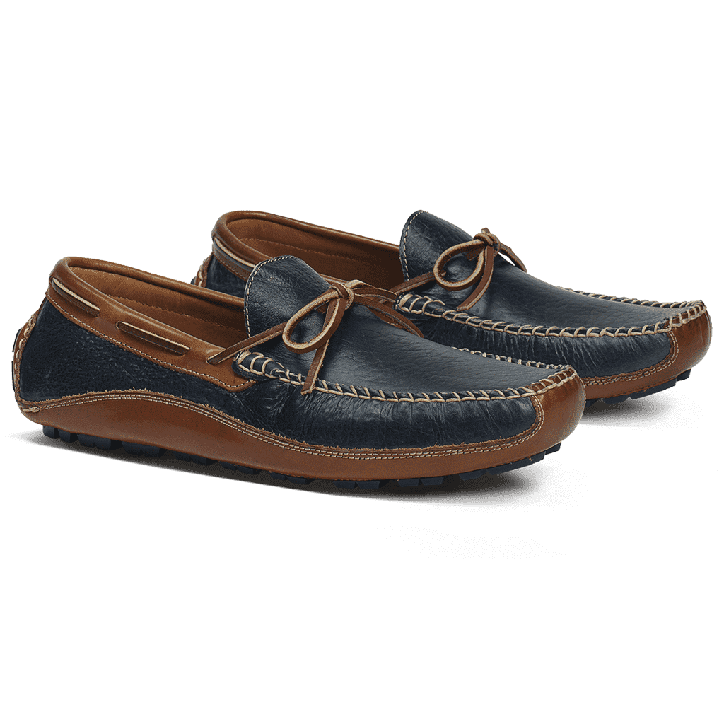 Men's Drake Bison Loafer in Navy by Trask - Country Club Prep