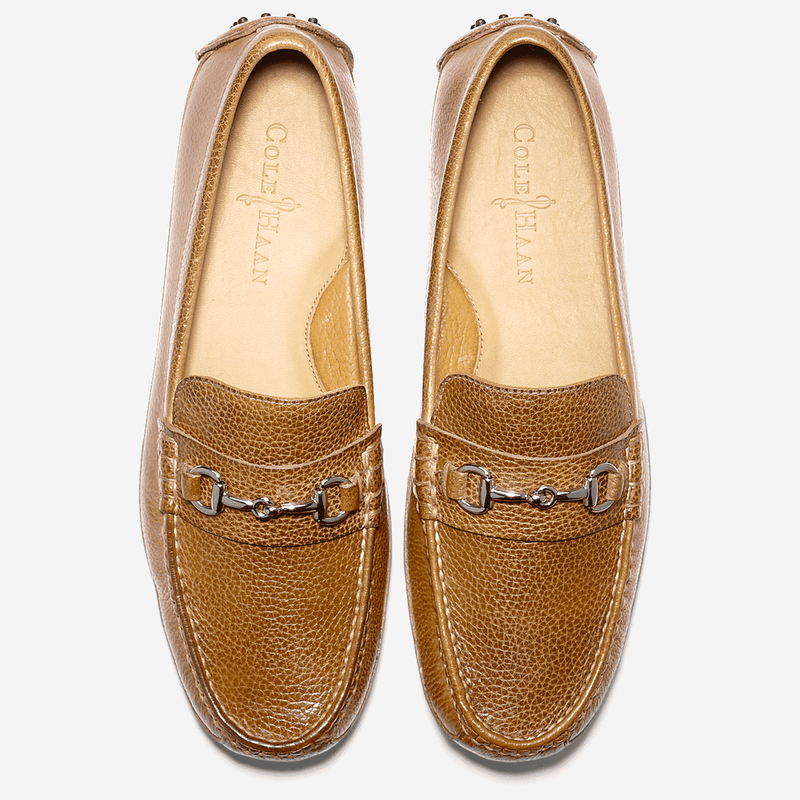 Cole Haan Grant Canoe Bit Loafer in Tan Country Club Prep