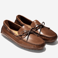 Men's Grant Canoe Camp Driving Loafer in Papaya Brown by Cole Haan - Country Club Prep