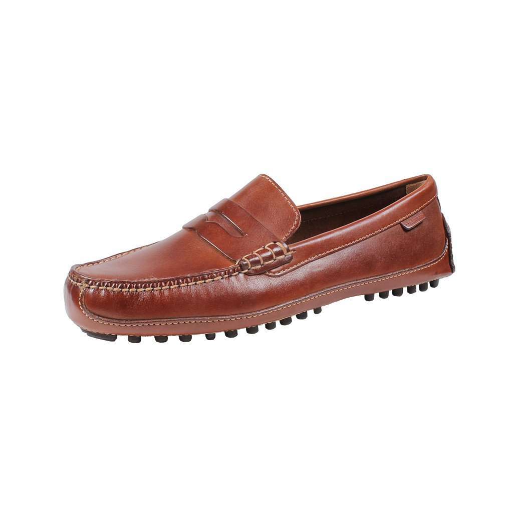 Men's Grant Canoe Penny Loafer in Papaya by Cole Haan - Country Club Prep