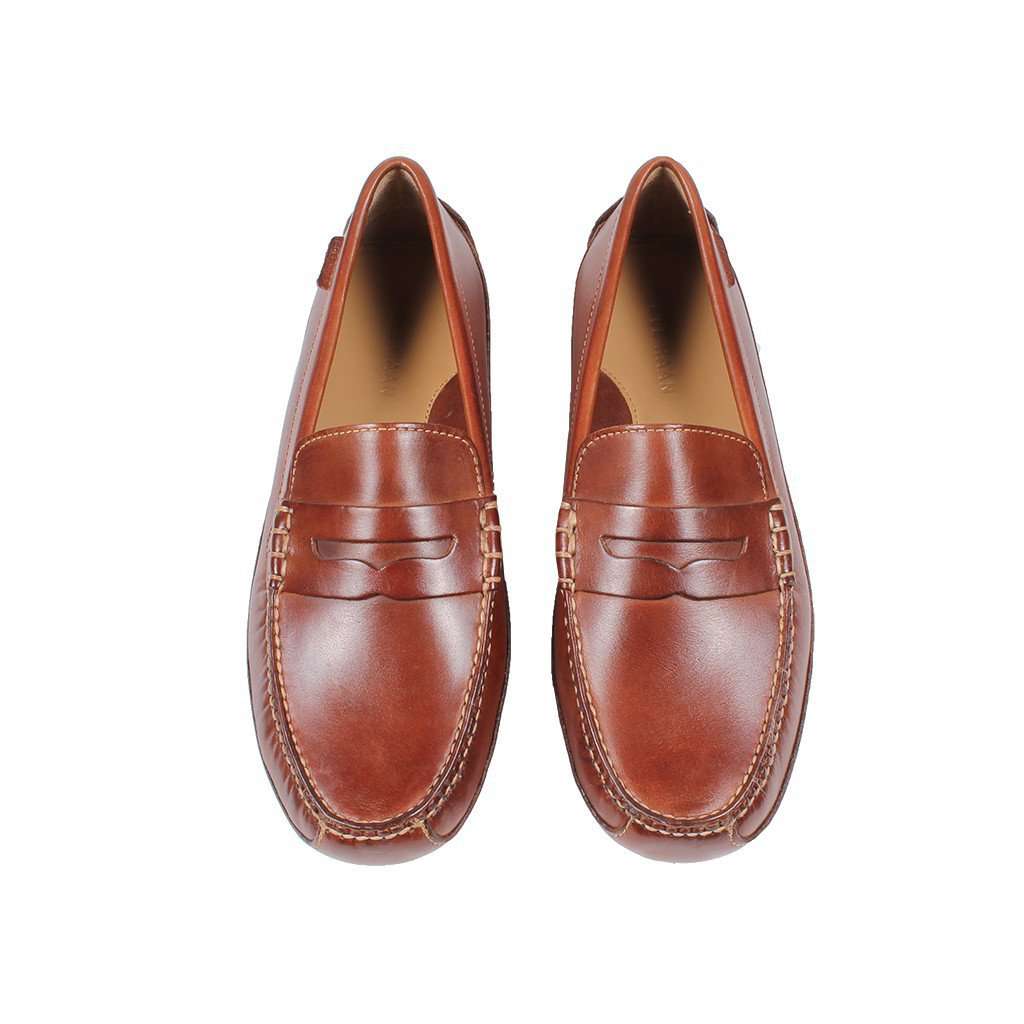 Men's Grant Canoe Penny Loafer in Papaya by Cole Haan - Country Club Prep