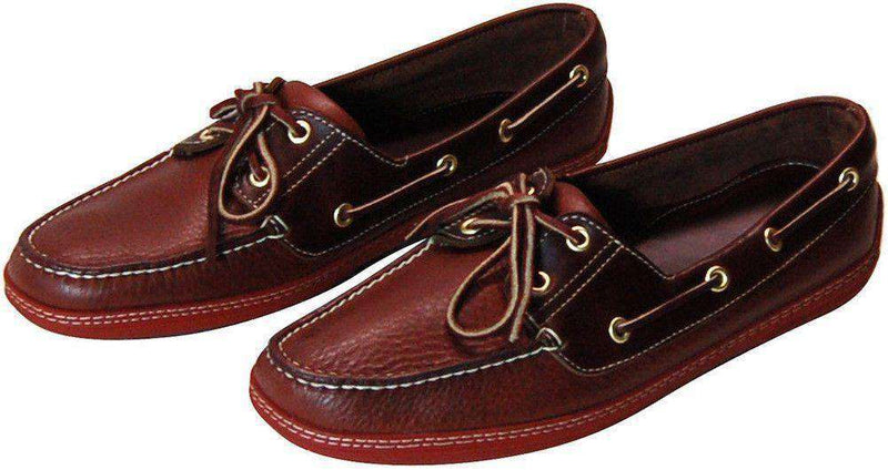 Men's "I'm on a" Boat Shoes in Lariat Leather by Country Club Prep - Country Club Prep