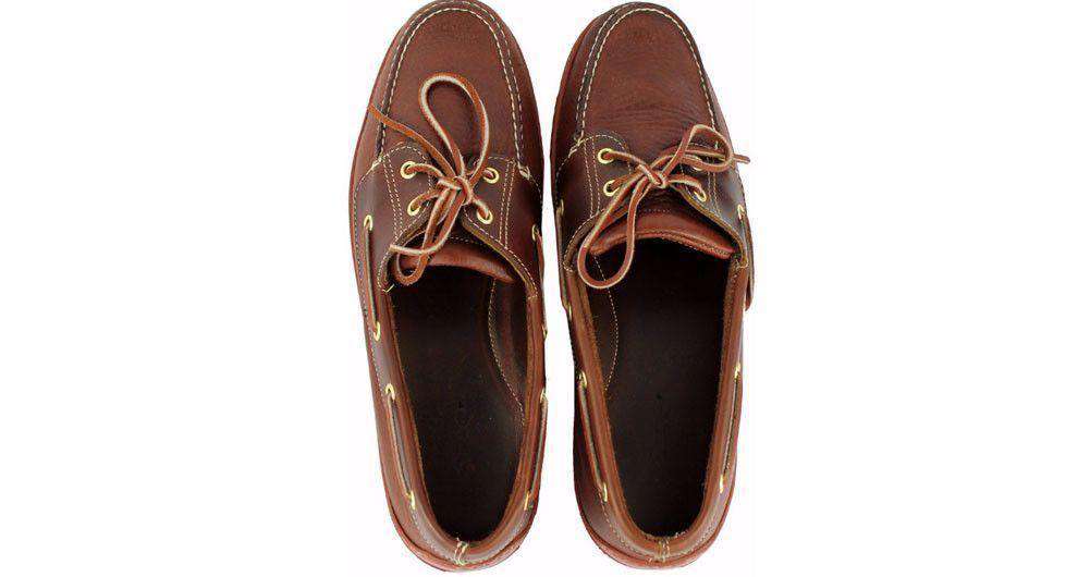 Men's "I'm on a" Boat Shoes in Lariat Leather by Country Club Prep - Country Club Prep