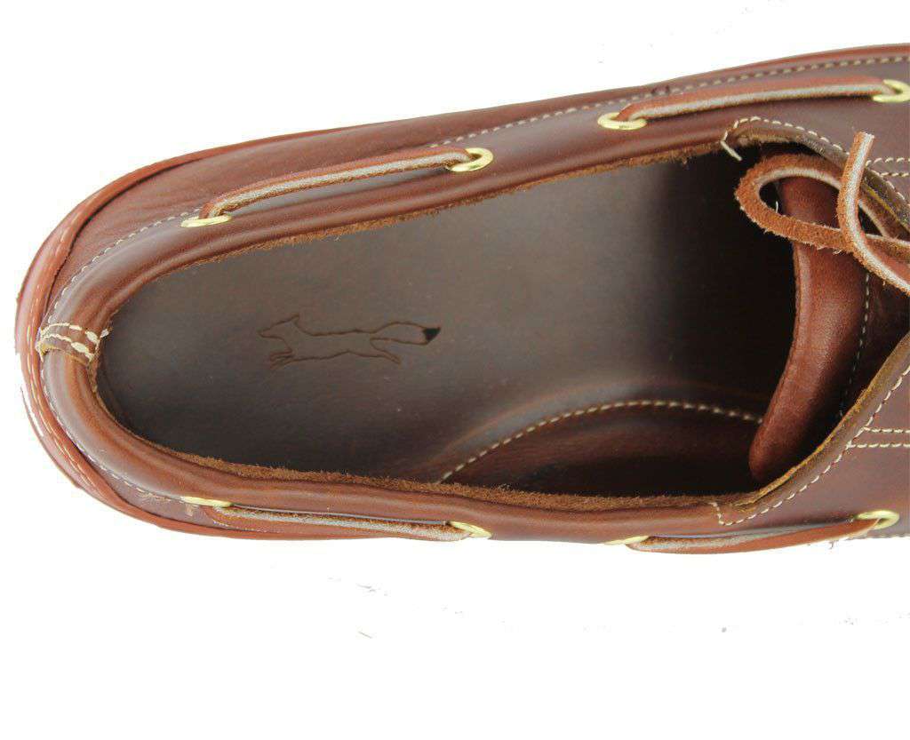 Men's "I'm on a" Boat Shoes in Lariat Leather by Country Club Prep - Country Club Prep