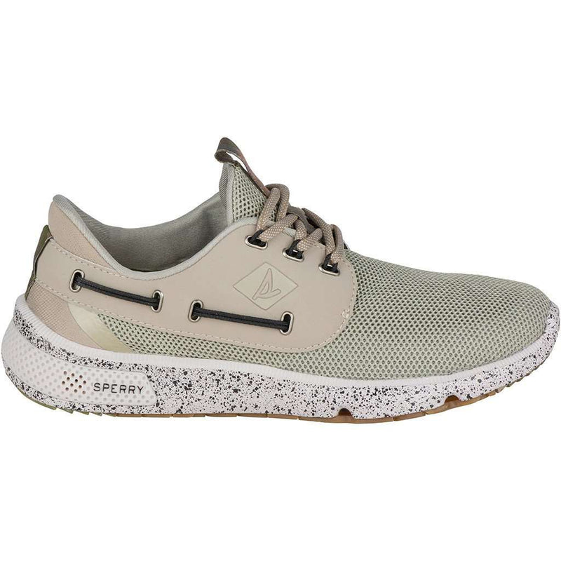 Men's 7 Seas Camo Boat Shoe in White by Sperry - Country Club Prep