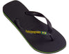 Men's Brazil Logo Sandals in Black by Havaianas - Country Club Prep