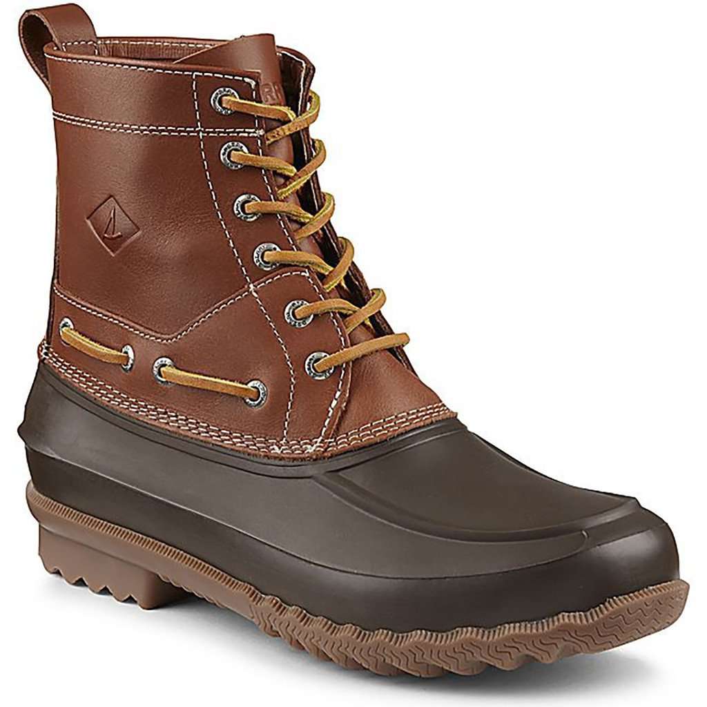 Men's Decoy Duck Boot in Tan and Brown by Sperry - Country Club Prep