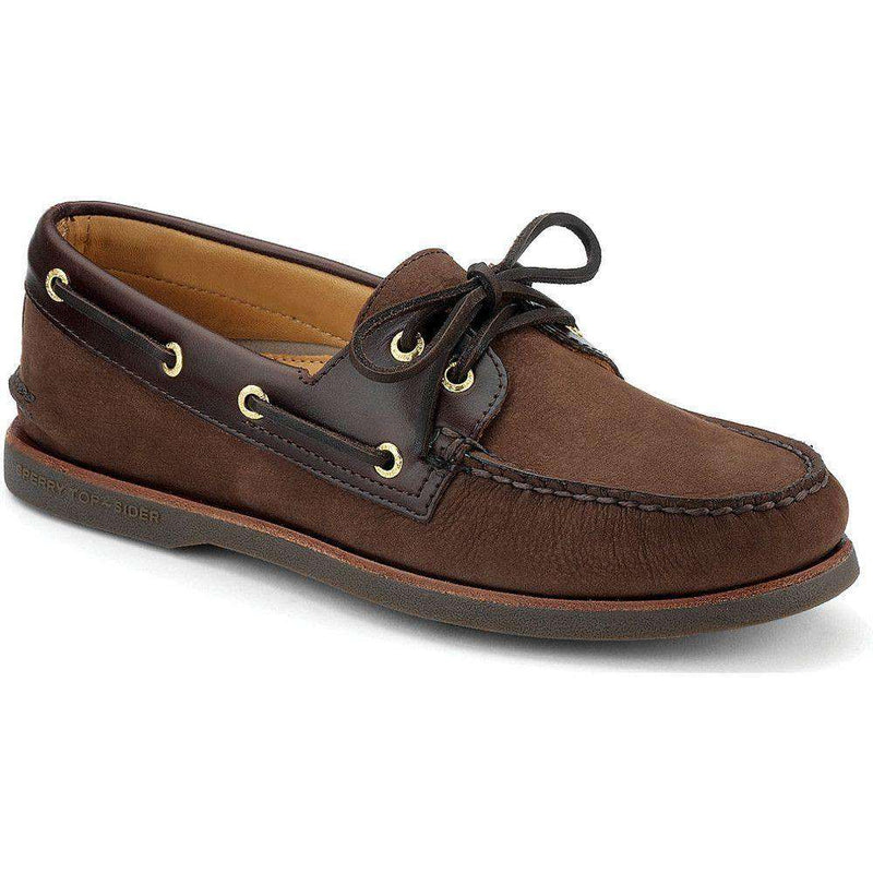 Sperry Men's Gold Cup A/O 2 Eye Boat Shoe in Brown/Buc Brown – Country ...