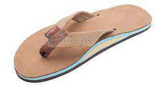 Men's Premier Blues Sandal in Sierra Brown w/ Blue Midsole by Rainbow Sandals - Country Club Prep