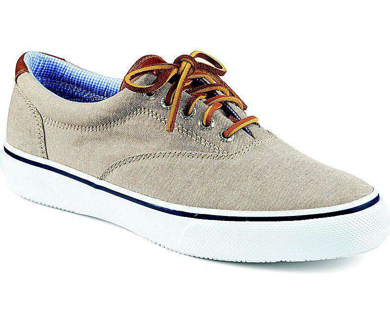 Men's Striper CVO Chambray Sneaker in Chino by Sperry - Country Club Prep