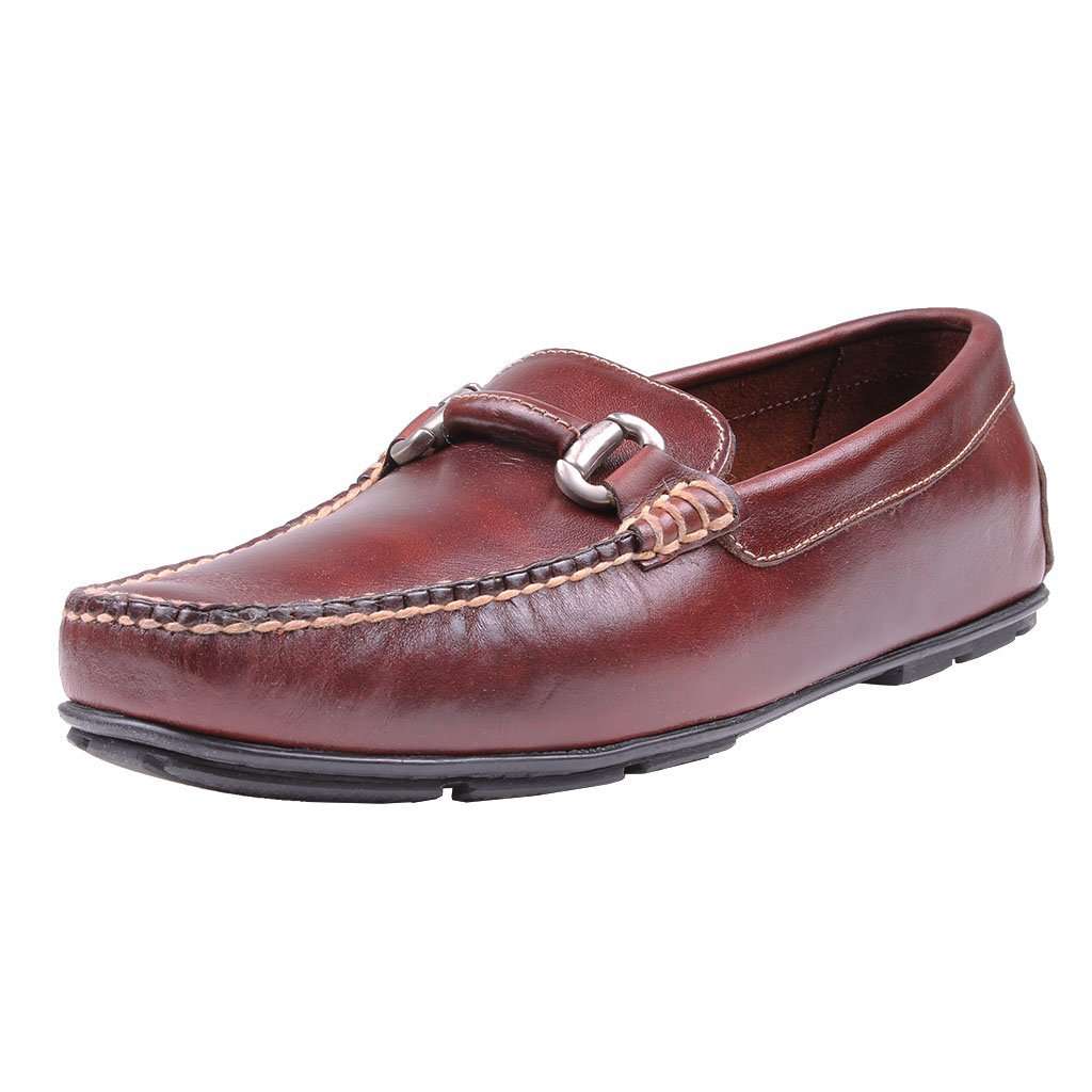Men's Milano Casual Driver in Briar Brown Waxy Leather by Country Club Prep - Country Club Prep