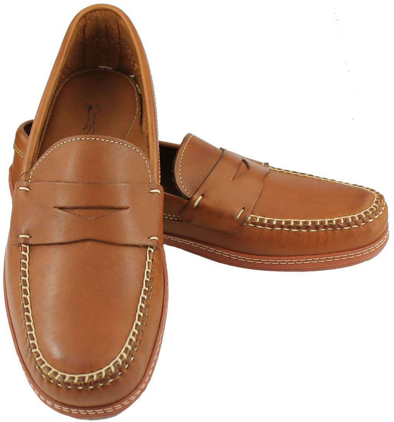 Men's MoneyPenny Loafers in Tan Waxy by Country Club Prep - Country Club Prep