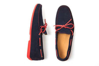 Nobadeer Driving Loafers with Laces in Navy by Austen Heller - Country Club Prep