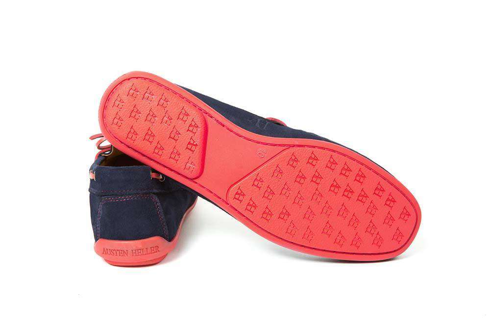 Nobadeer Driving Loafers with Laces in Navy by Austen Heller - Country Club Prep