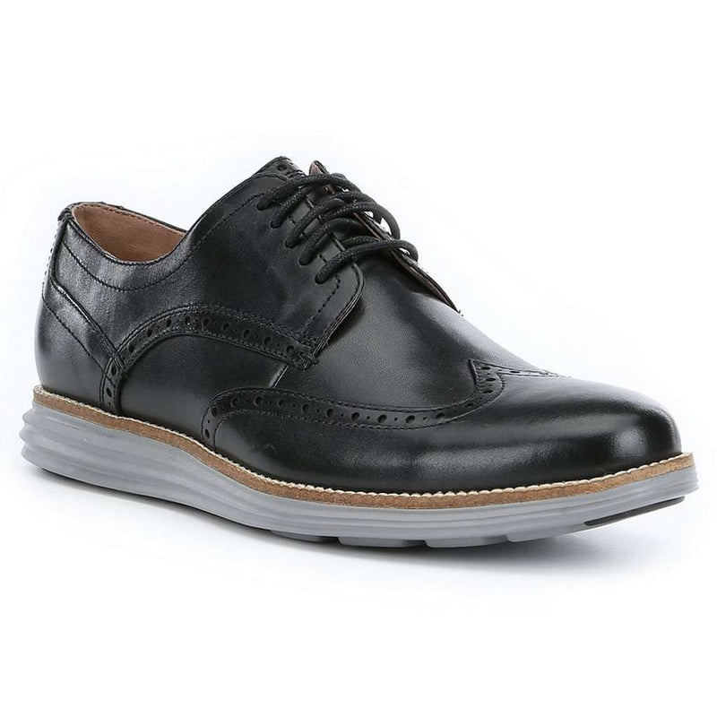 Cole Haan Original Grand Wingtop Oxford in Black and Ironstone ...