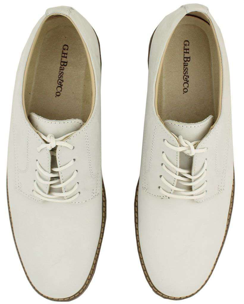 G.H. Bass & Co. Greyish White Suede Pasadena Buc Oxford Shoes G.H.BASS Pasadena Derby (Men) | Nordstrom main image 3