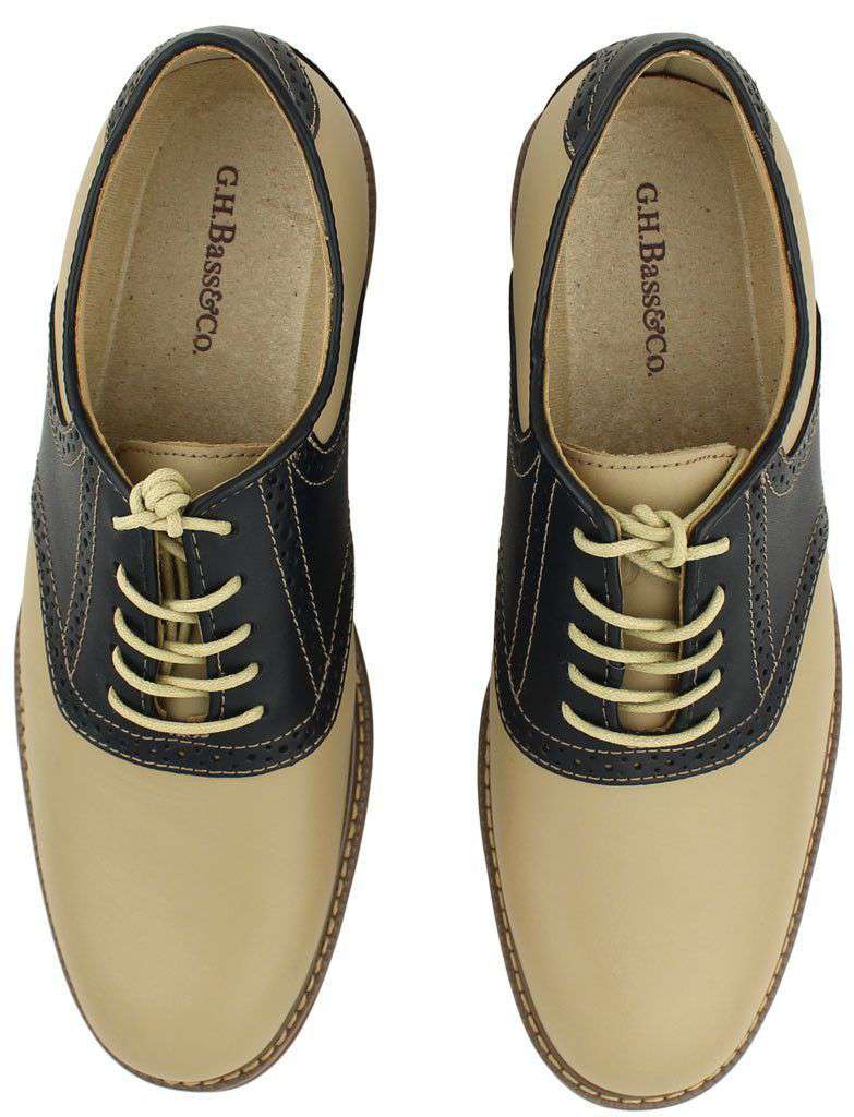 Men's Pomona Two-Tone Buc in Navy and Hemp by G.H. Bass & Co. - Country Club Prep