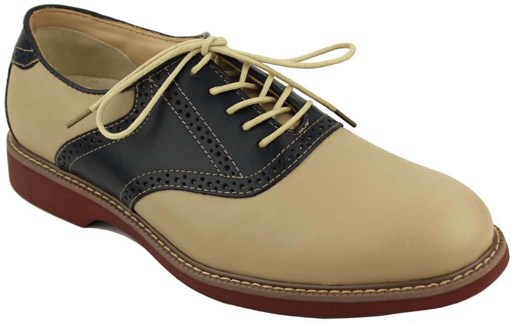 G.H. Bass Pomona Two-Tone Buc in Navy and Hemp – Country Club Prep
