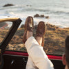 Men's Riddick Moccasin in Tan Buffalo Calfskin by Trask - Country Club Prep