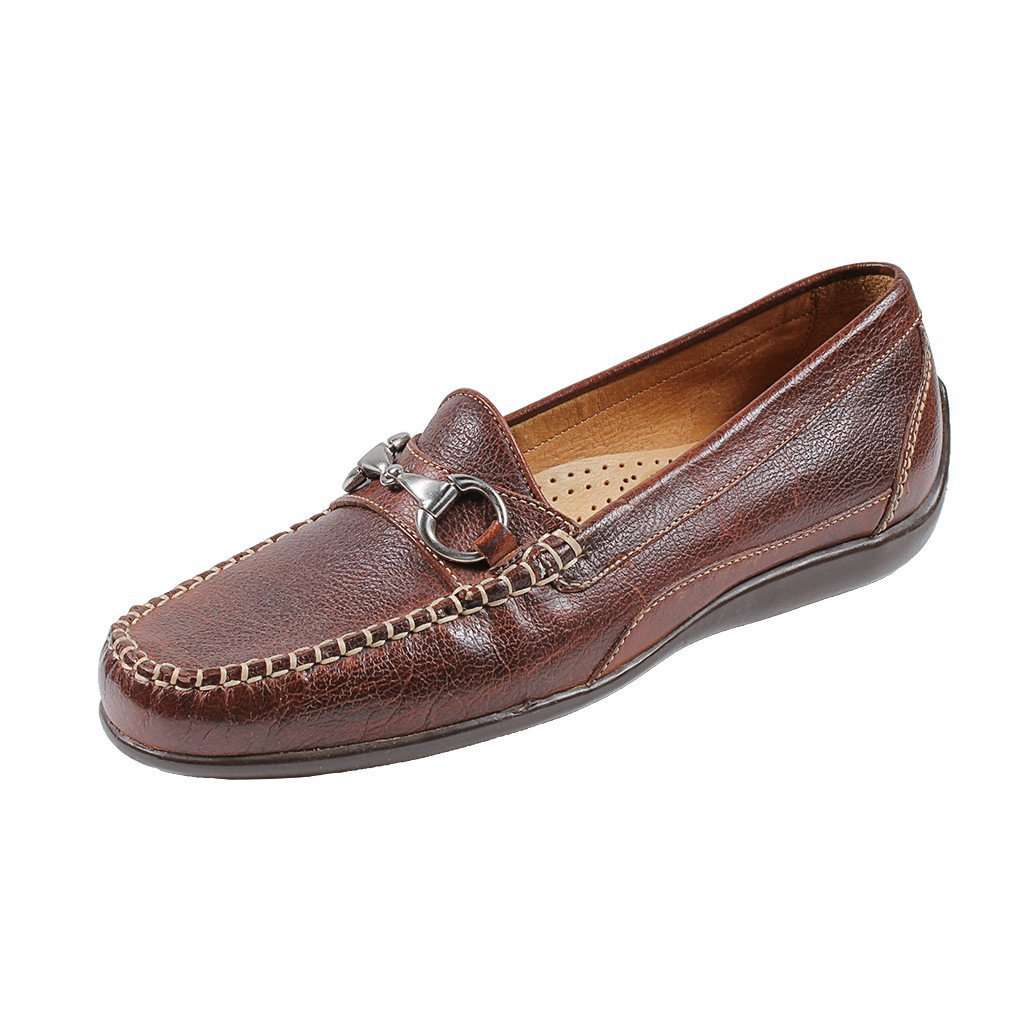 Saxon Horse Bit Loafer in Scotch Grain Leather by Martin Dingman - Country Club Prep