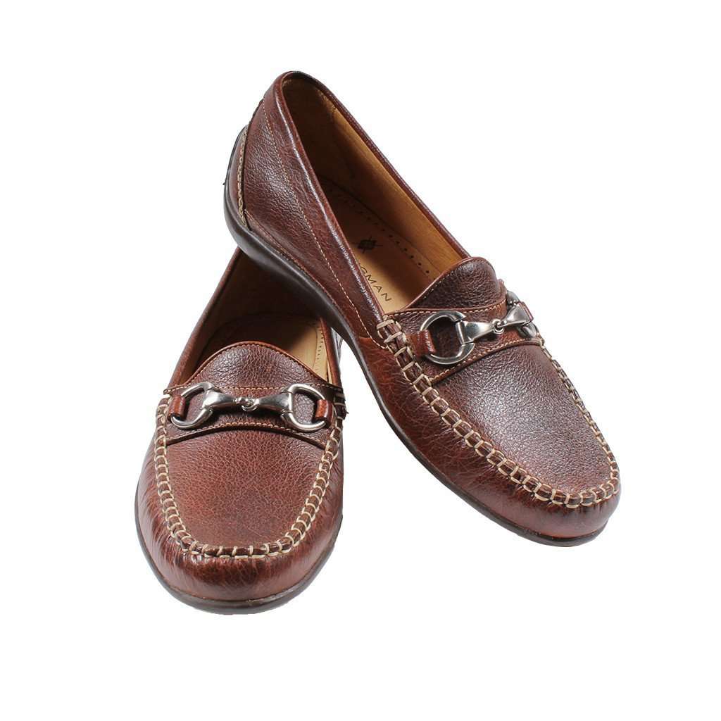 Saxon Horse Bit Loafer in Scotch Grain Leather by Martin Dingman - Country Club Prep
