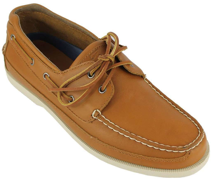 Sigma Pi Yachtsman Boat Shoes in Mahogany by Category 5 - Country Club Prep