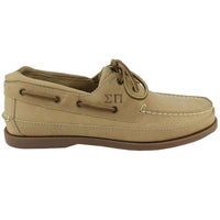 Sigma Pi Yachtsman Boat Shoes in Oak by Category 5 - Country Club Prep
