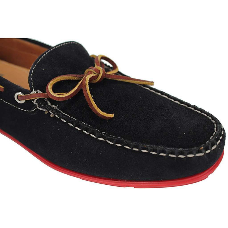 Men's Verona Driver Shoes in Navy Suede by Country Club Prep - Country Club Prep