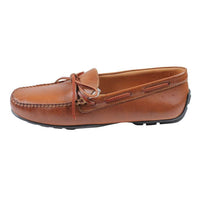 Walker Loafer in Pecan Tumbled Glove Leather by Martin Dingman - Country Club Prep