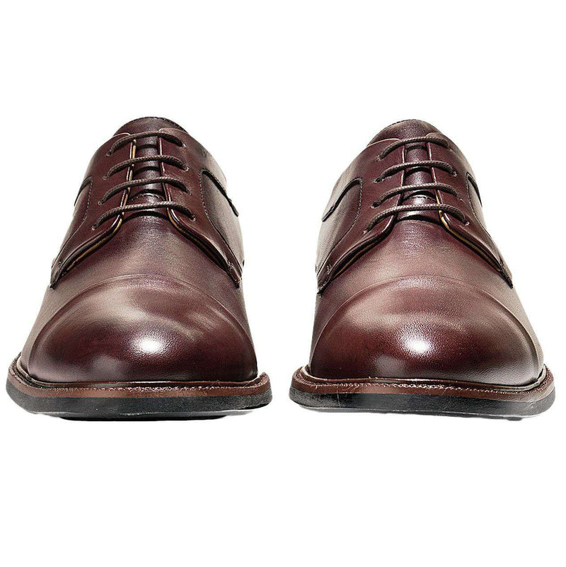 Men's Warren Cap Toe Oxford in T Moro Dark Brown by Cole Haan - Country Club Prep