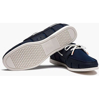Men's Water Resistant Boat Loafer in Navy and White by SWIMS - Country Club Prep