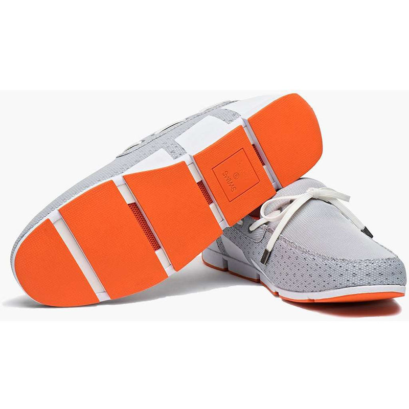 Men's Water Resistant Breeze Loafer in Grey, White and Orange by SWIMS - Country Club Prep