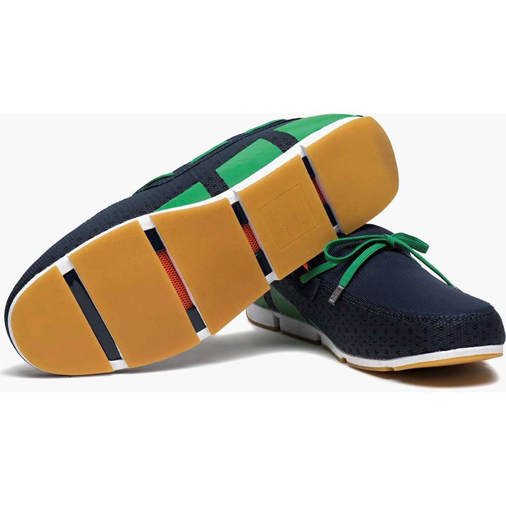 SWIMS Water Resistant Breeze Loafer in Navy, Green and White  display picture 3