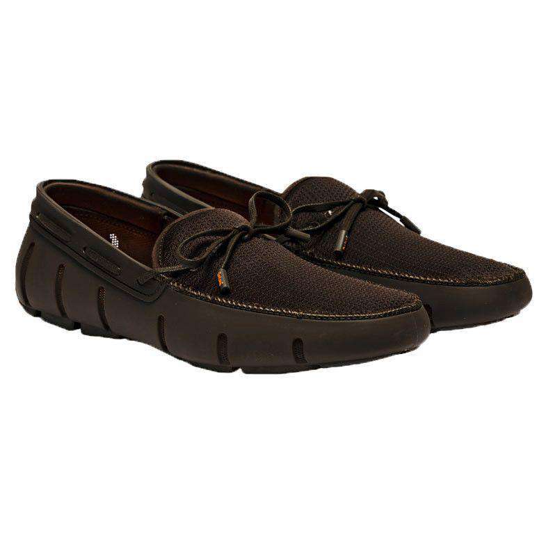 Men's Water Resistant Lace Loafer in Brown by SWIMS - Country Club Prep