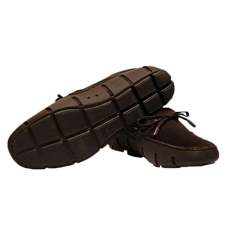SWIMS Water- Resistant Lace Loafer in Brown – Country Club Prep display picture 1