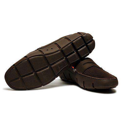 Men's Water Resistant Penny Loafer in Brown by SWIMS - Country Club Prep