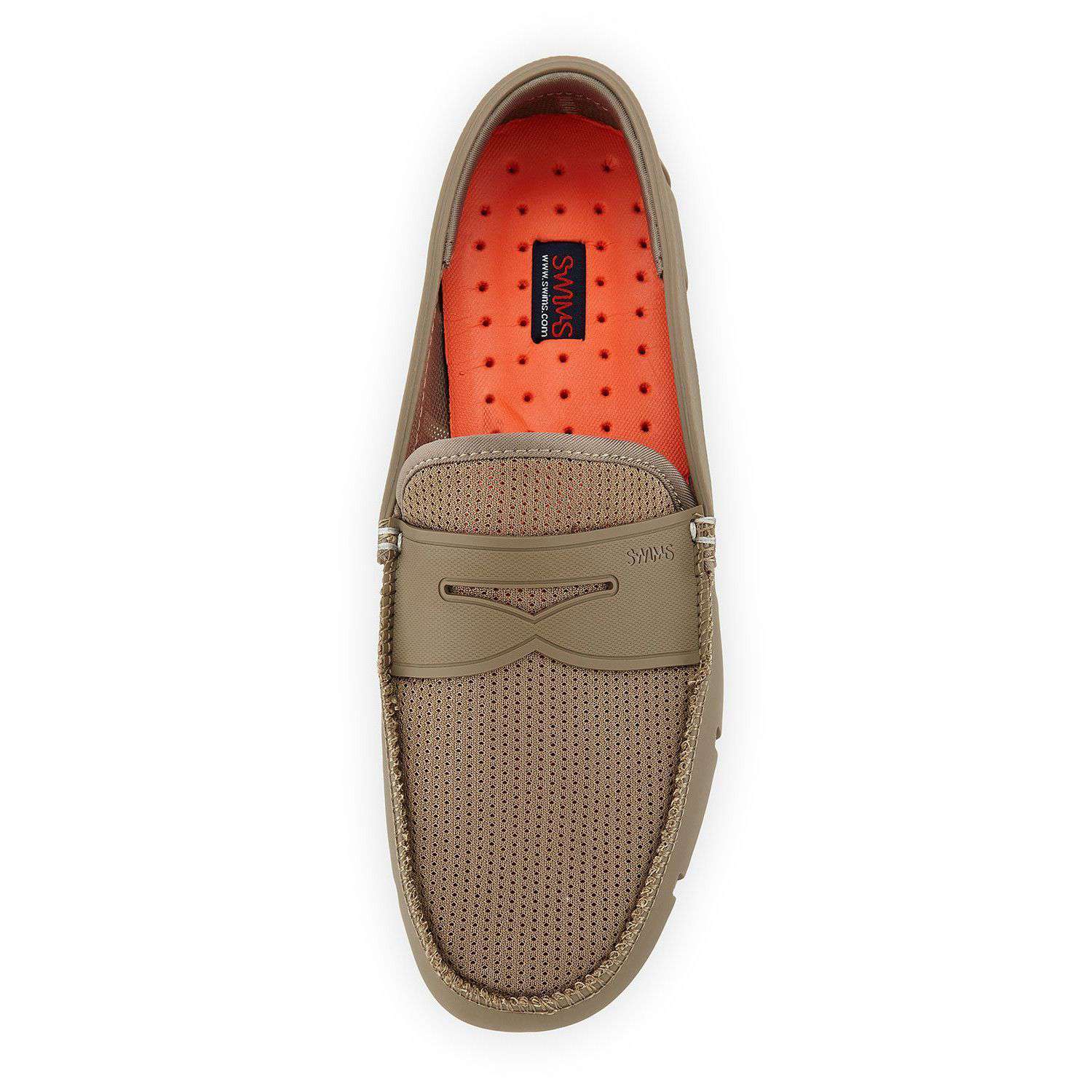 Men's Water Resistant Penny Loafer in Khaki by SWIMS - Country Club Prep