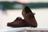 Yachtsman Boat Shoes in Walnut by Category 5 - Country Club Prep