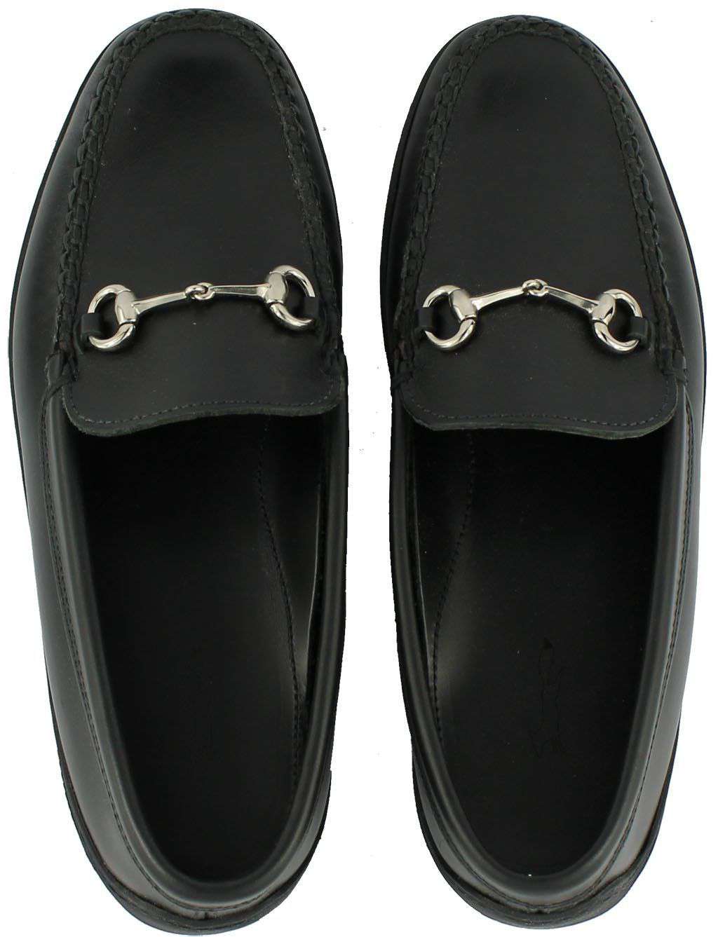 Men's Young Partner Bit Driving Shoes in Black Waxy with Matching Stitching by Country Club Prep - Country Club Prep