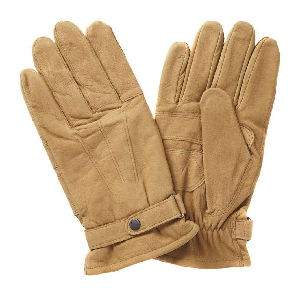 Leather Thinsulate Gloves in Tan by Barbour - Country Club Prep