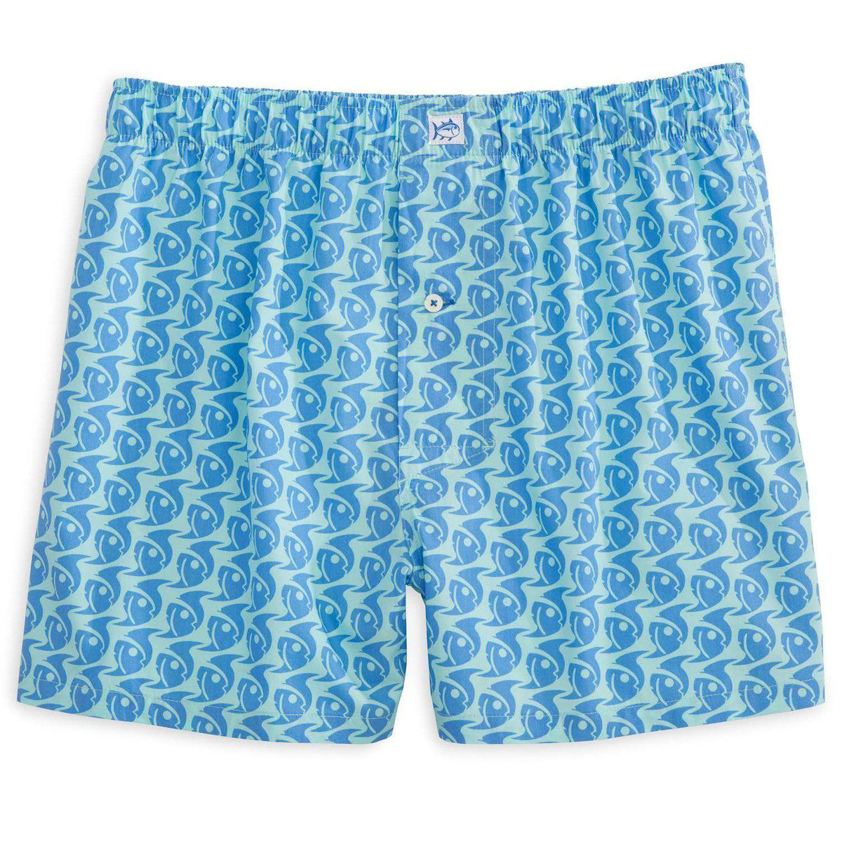 Batten Down Boxer in Aqua by Southern Tide - Country Club Prep