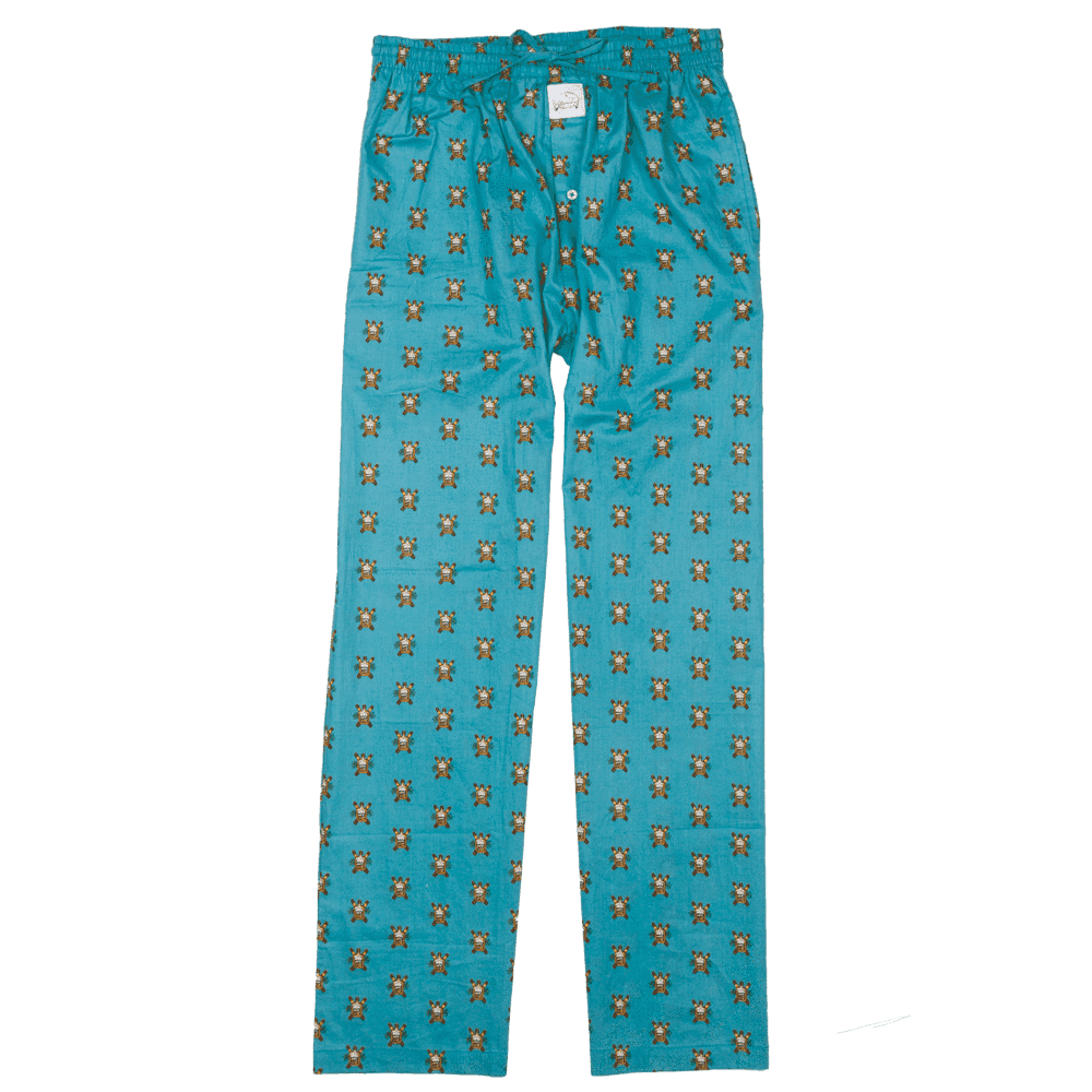 Bourbon & Cigars Lounge Pants in Blue by Southern Proper - Country Club Prep