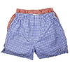 Boxer Twin Set in Royal and Crimson Check by Cotton Brothers - Country Club Prep