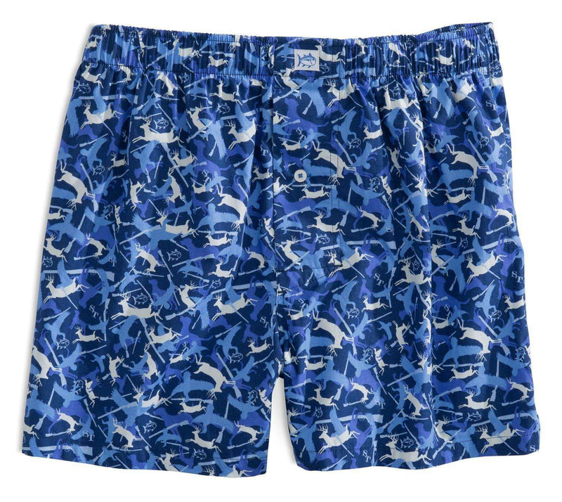 Camo Boxers in Blue Depths by Southern Tide - Country Club Prep