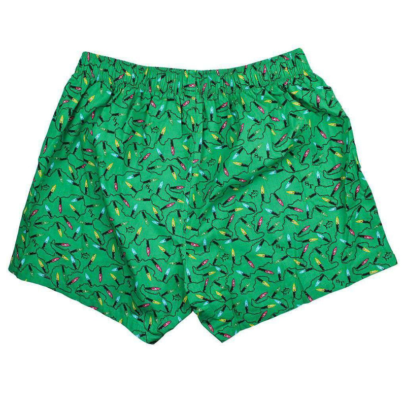 Christmas Light Boxers in Augusta Green by Southern Tide - Country Club Prep