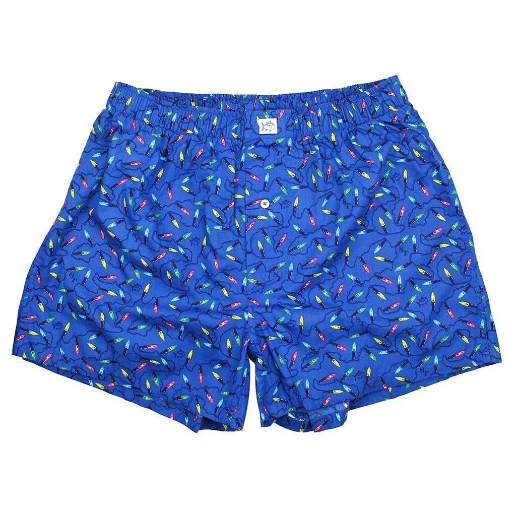 Christmas Light Boxers in Classic Blue by Southern Tide - Country Club Prep