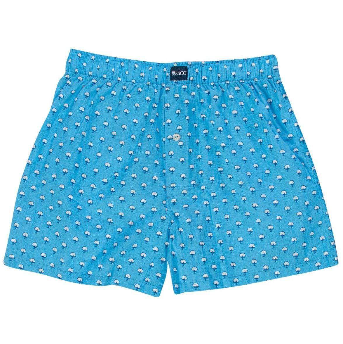 Cotton Club Boxers in Bonnie Blue by The Southern Shirt Co. - Country Club Prep