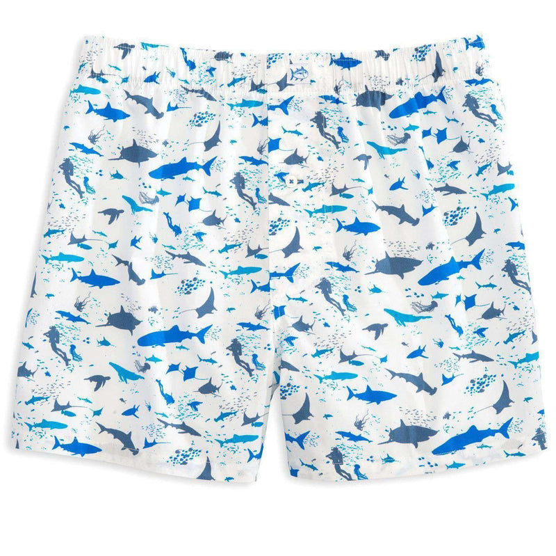 Diver Down Boxer in Classic White by Southern Tide - Country Club Prep